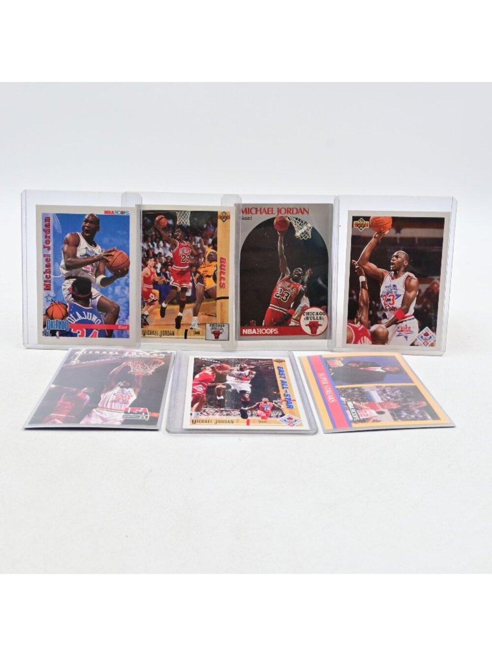 Michael Jordan Basketball Card Lot Upper Deck NBA Hoops Chicago Bulls Lot Of 7
